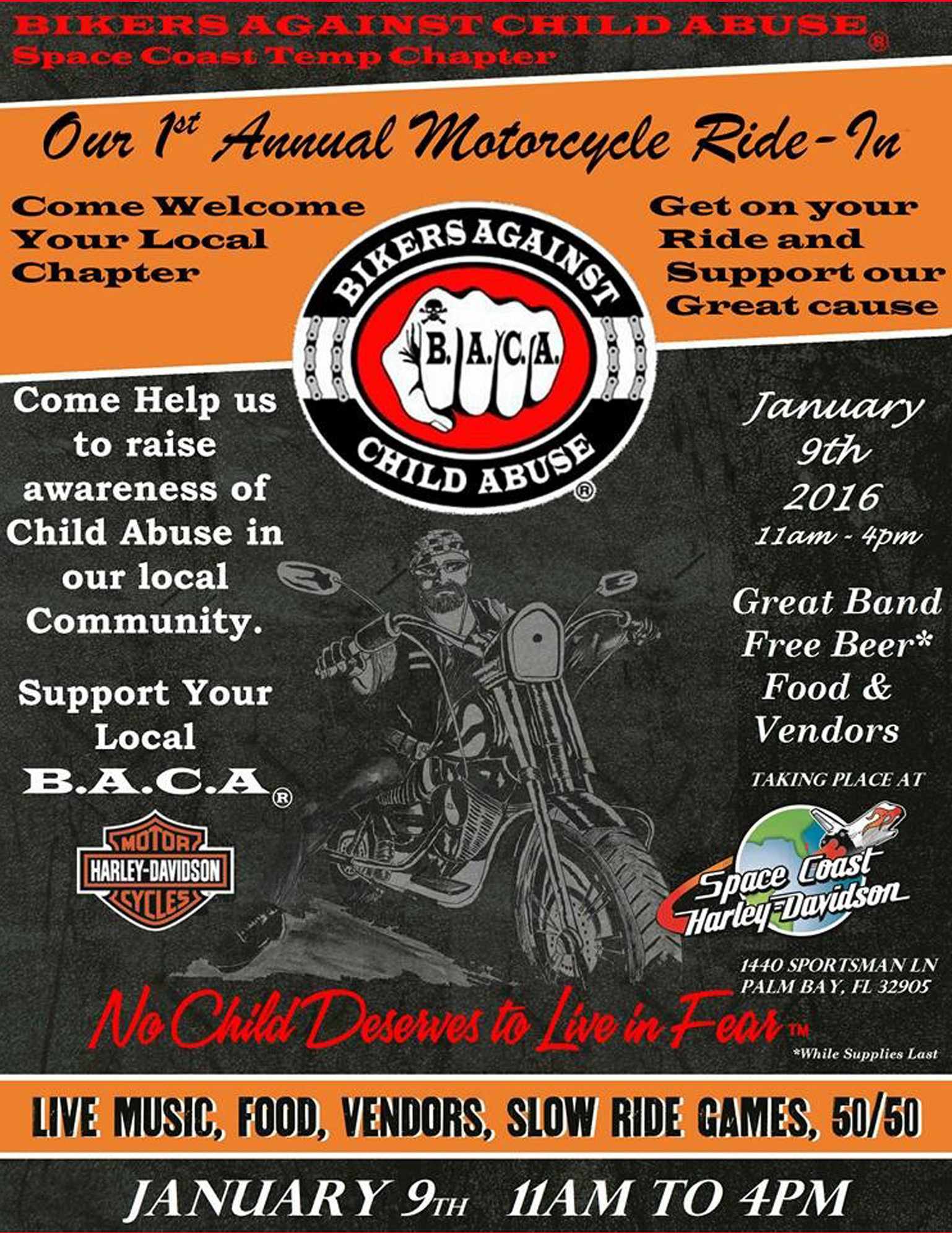 BACA 1st Annual Motorcycle Ride-In