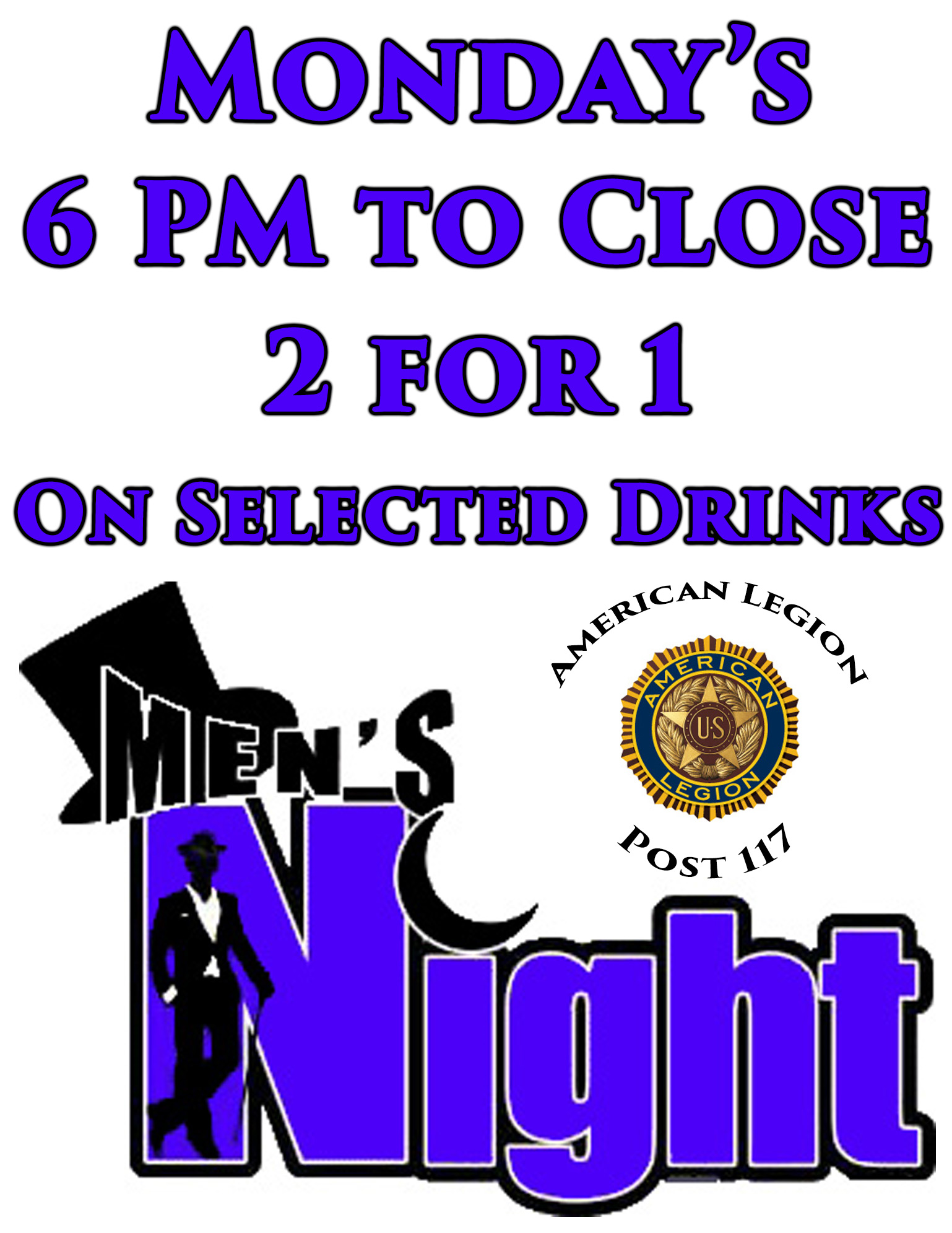 Mens Night Two 4 One