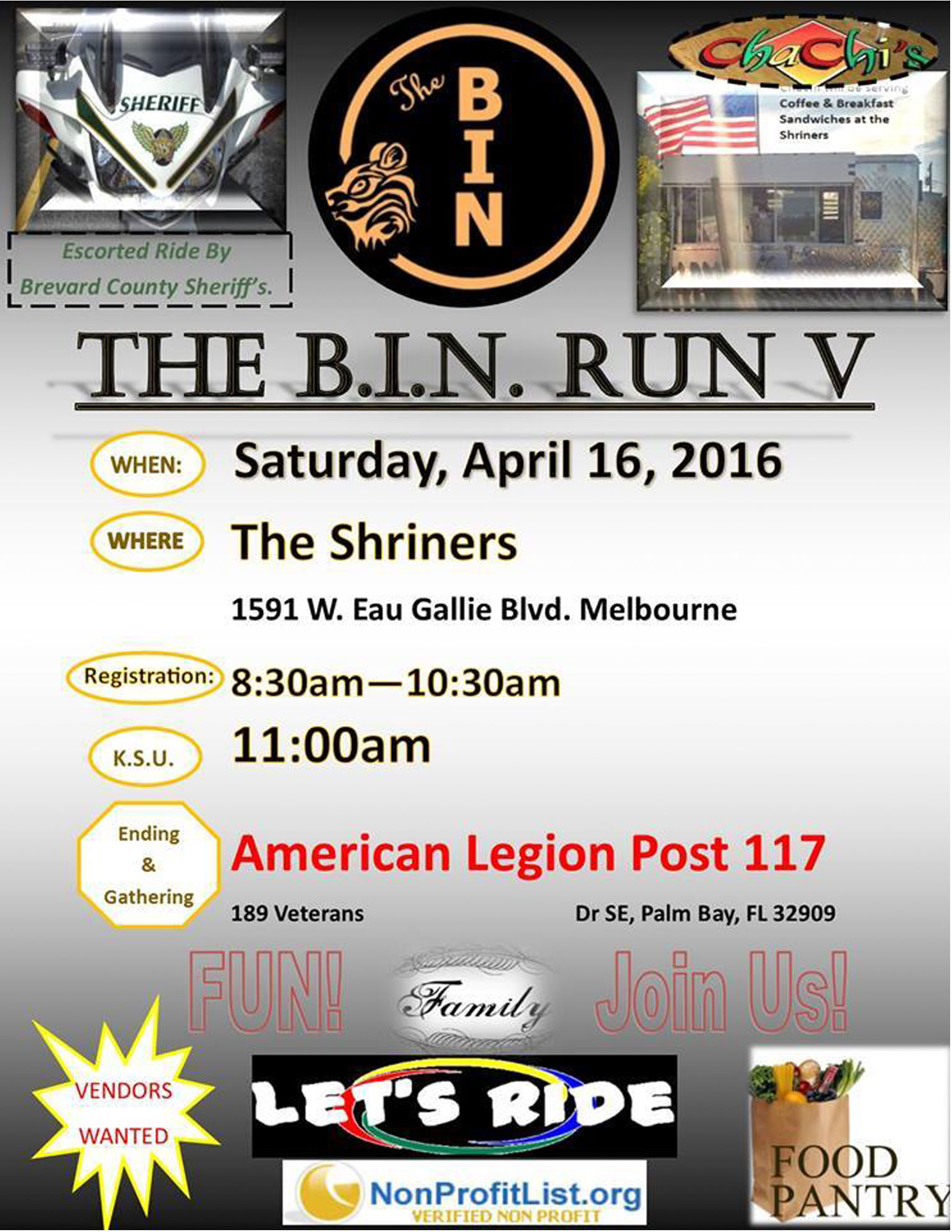 The B.I.N. RUN V