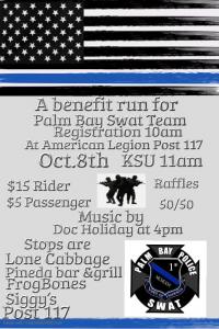 Swat Benefit Ride Oct 8