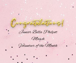 2025 March Volunteer of the Month